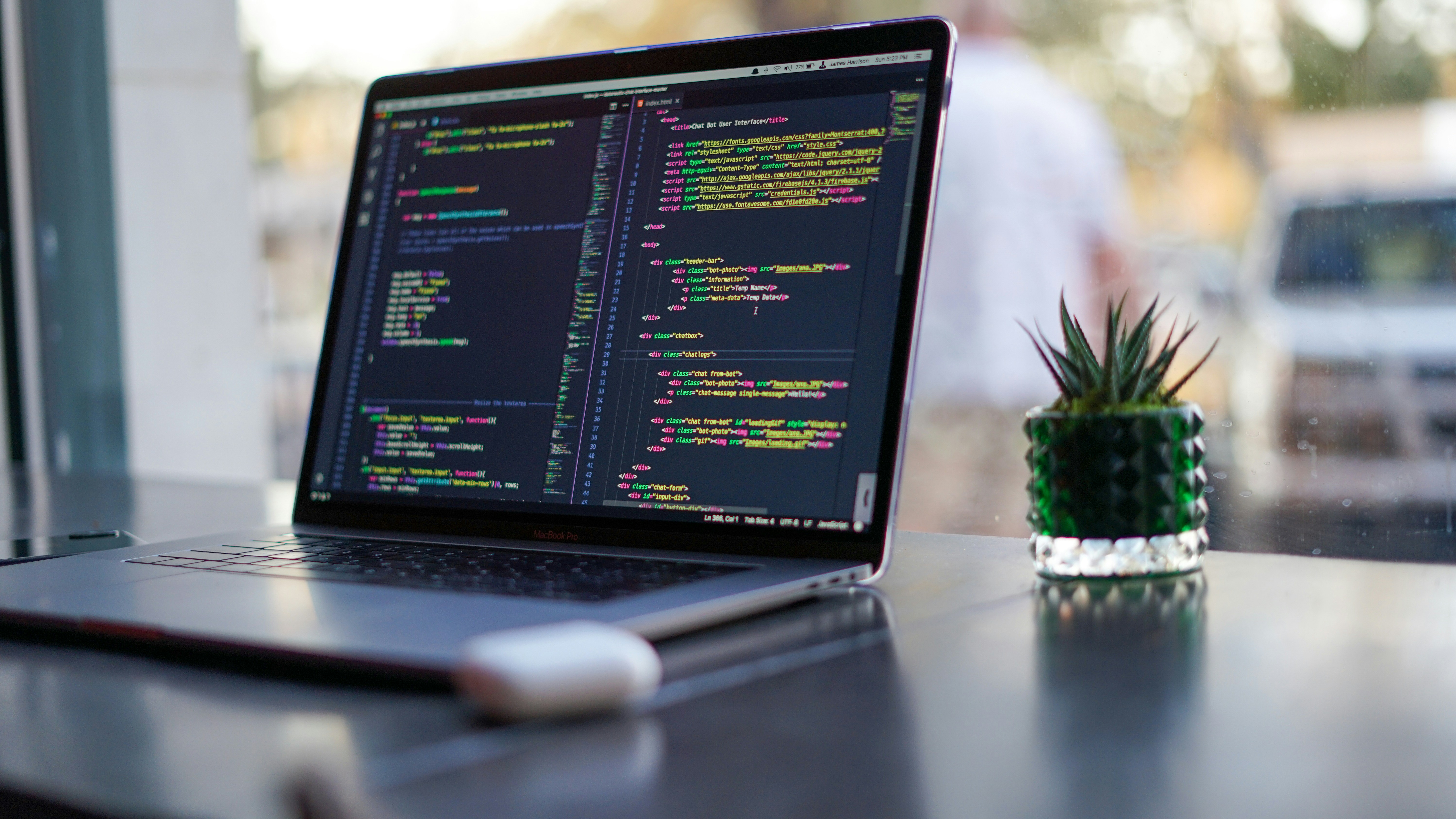 Coding workspace
